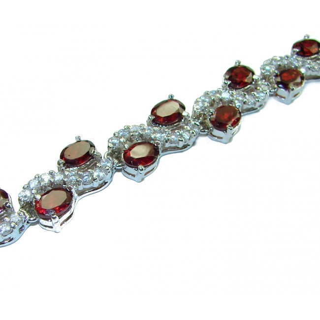 Diva's Desire authentic Garnet .925 Sterling Silver handmade Bracelet
